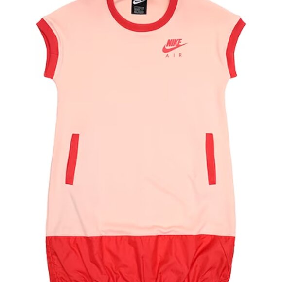 NIKE AIR DRESS Sports Wearomens Short Sleeve Dress Salmon Pink Orange XL (18-20) - Picture 2 of 10